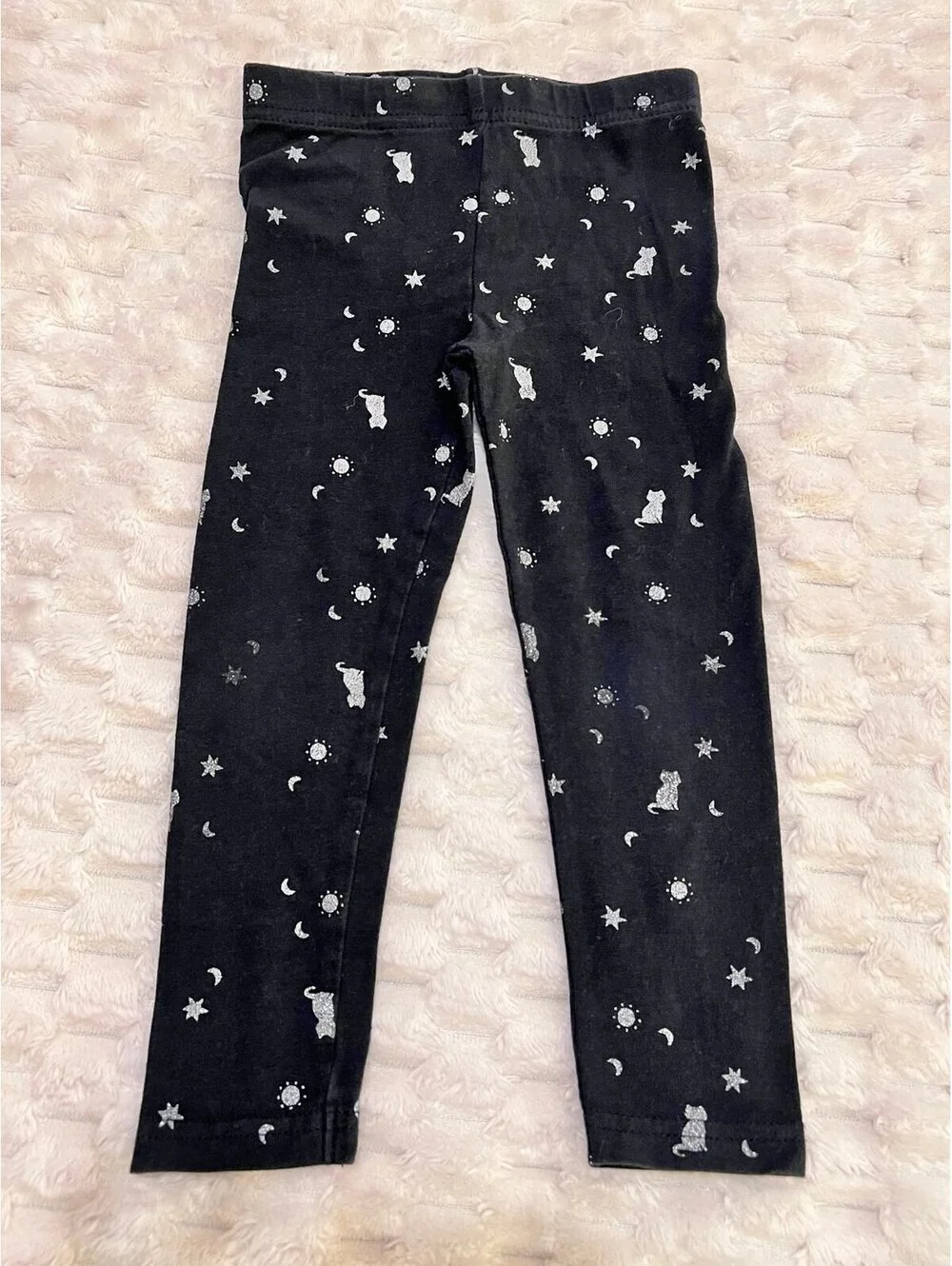 Carter’s Toddler Girl (3T) Black Halloween Patterned Leggings